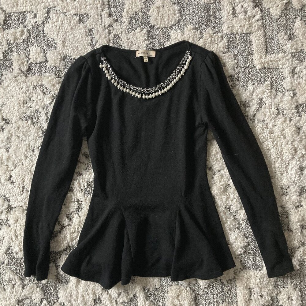 Monteau Peplum Top